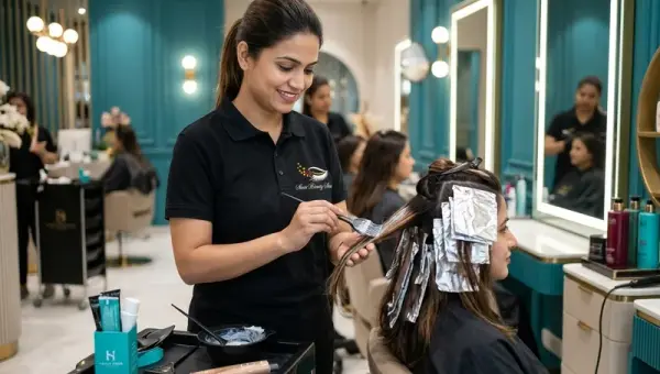 Hair Color & Balayage in Surat at Shree Beauty Studio Katargam Surat