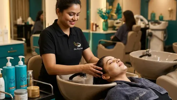 Hair Spa in Surat at Shree Beauty Studio Katargam Surat